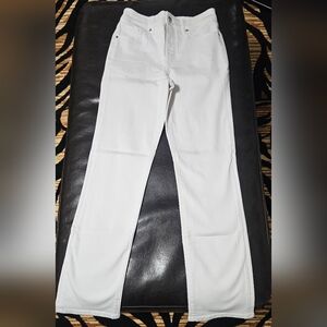 NWithout Tag: Size 6R Express White Hyper Stretch Slim Fit Pants White
